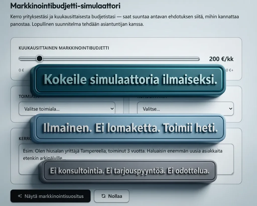 Kokeile ilmaiseksi simulaattoria