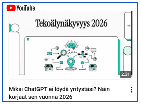 Datavoiman YouTube kanavalta video